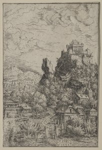 Paysage avec un château, 1553 - Hanns Sebald Lautensack