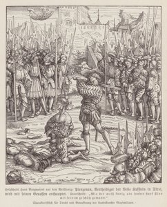 Exécution du gardien de Kufstein, Tyrol - Hans (after) Burgkmair