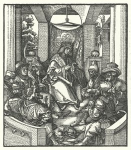 Le roi Louis XI de France négociant avec les rebelles flamands - Hans (after) Burgkmair