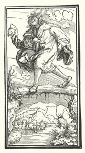 Gravure de De Remediis Utriusque Fortunae (Remèdes pour la fortune bonne et mauvaise) de Pétrarque - Hans (after) Burgkmair