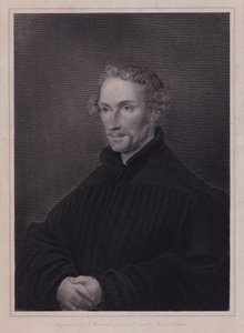Philipp Melanchthon, réformateur protestant allemand et collaborateur de Martin Luther (gravure) - Hans (after) Holbein the Younger