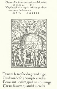Le Jugement Dernier (gravure) - Hans (after) Holbein the Younger