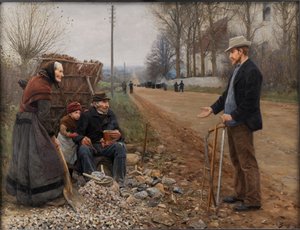 En Landevej Une autoroute, 1893