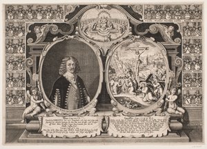 Niels Windet à Grundet et une représentation du Christ sur la croix - Hans Andreas Greys