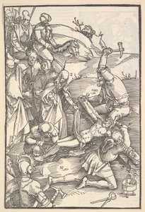 Christ cloué sur la croix, verso : Christ cloué sur la croix, du Speculum Passionis Dom..., 1507