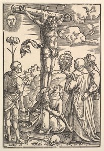Christ en croix avec la Vierge et les saints Longin, Marie-Madeleine et Jean - Hans Baldung