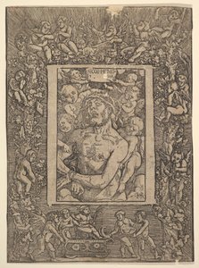 Ecce Homo avec bordure ornementale montrant le triomphe de Bacchus - Hans Baldung
