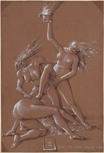 Vœux de Nouvel An avec trois sorcières, 1514
