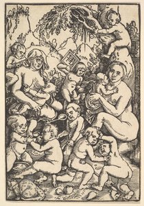 Deux mères avec enfants Die Kinderaue, vers 1512 - Hans Baldung