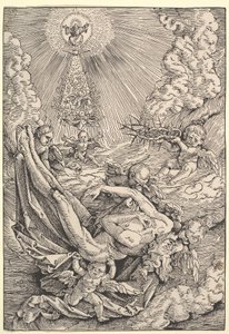 Le corps du Christ porté par des anges vers le ciel, 1516