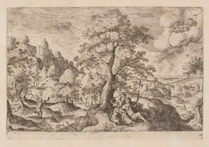 Planche 10, tirée de Paysages avec scènes de l