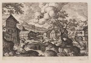 Planche 1, tirée de Paysages avec scènes de l