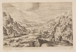 Planche 20, tirée de Paysages avec scènes de l