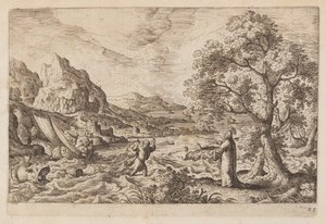 Planche 22, tirée de Paysages avec scènes de l