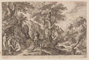 Planche 29, tirée de Paysages avec scènes de l