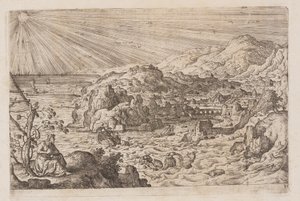 Planche 30, tirée de Paysages avec scènes de l