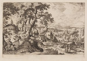 Planche 3, tirée de Paysages avec scènes de l