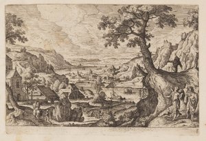 Planche 8, tirée de Paysages avec scènes de l