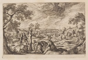 Planche 9, tirée de Paysages avec scènes de l