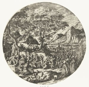 Réconciliation entre Ésaü et Jacob - Hans Bol
