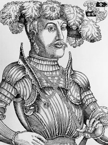 Portrait de Philippe Ier, Landgrave de Hesse, dit le Magnanime, gravure par Hans Brosamer - Hans Brosamer