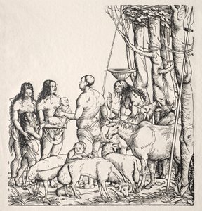 Hottentots avec troupeau - Hans Burgkmair