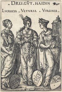 Lucrèce, Véturie et Virginie - Hans Burgkmair I