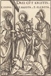 Sainte Hélène, Sainte Brigitte et Sainte Élisabeth - Hans Burgkmair I
