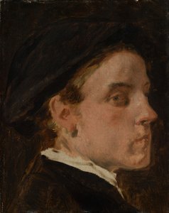 Étude de portrait du peintre Wilhelm Trübner - Hans Canon