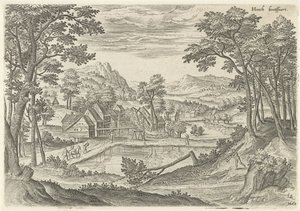 Vue de Bosvoorde (Hooch bootffoort, Vues des environs de Bruxelles) - Hans Collaert (I)
