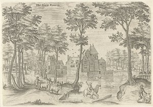 Vue du Château de Rivieren - Hans Collaert (I)