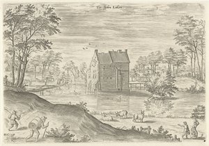 Vue du château Coensborg à Laken