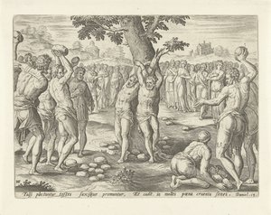 Lapidation des anciens - Hans Collaert (I)