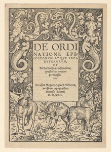 Bordure de titre avec trois cerfs et une biche, début du XVIe siècle - Hans Cranach