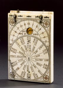 Cadran solaire à boussole de tablette, Nuremberg, 1574