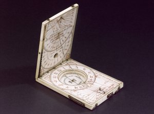 Cadran solaire à boussole de tablette, Nuremberg, 1574