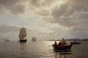 Depuis le fjord d