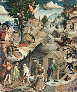 Paysage minier, 1521 (détail)