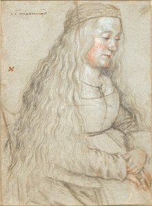 Mariée assise avec cheveux lâchés et bandeau