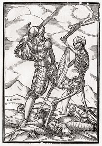 La Mort vient au Soldat, gravé par Georg Scharffenberg, de 