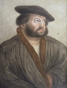 Portrait de Hans Holbein (1497-1543) gravé par Francesco Bartolozzi (1727-1815)