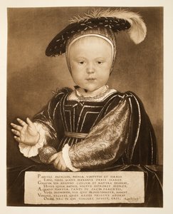 Prince Edward, plus tard roi Edward VI, c.1540, pub. 1902
