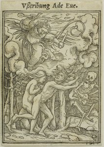 Adam et Eve chassés du paradis - Hans Holbein the Younger