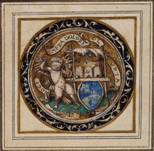 Cupidon piqué par des abeilles - Conception pour un pendentif ou un insigne de chapeau - Hans Holbein der Jüngere
