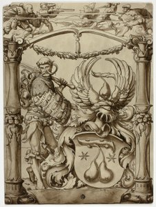 Dessin pour les armoiries héraldiques suisses - Hans Holbein the Younger