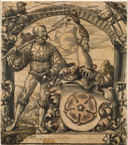 Design pour un panneau héraldique en vitrail, 1522