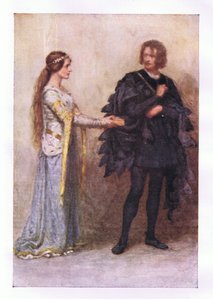 Moi, pas moi, je ne vous ai jamais rien donné (Hamlet), des Œuvres complètes de Shakespeare publiées par George Harrap & Co Ltd, années 1920