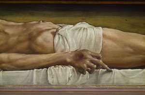 Le Corps du Christ mort (détail)
