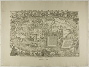 Type Cosmographicus Universalis, Sim. Grynaeus, Novus Orbis, Basileae 1532 - Hans Holbein the Younger
