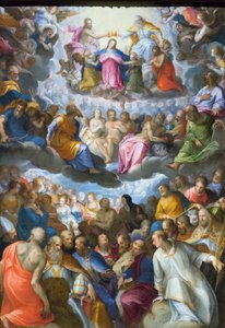 Le couronnement de la Vierge - Hans I or Johann Rottenhammer